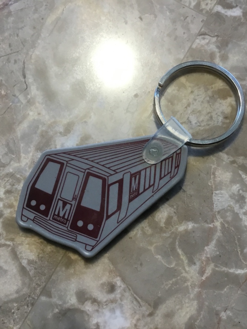 Washington Metropolitan Area Transit Authority - Train Keychain - DMV